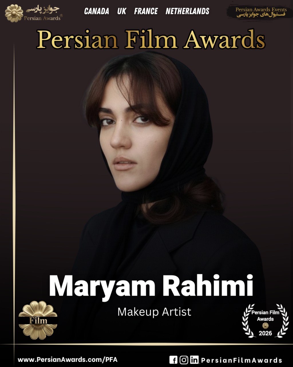 Persian Film Awards 2026 — Maryam Rahimi, Makeup Artist